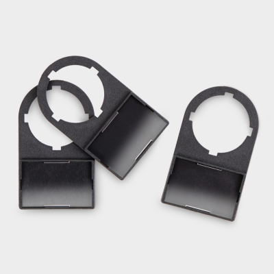 Держатель маркировки DMA-22-18x27-B, O 22мм, 18х27мм, черный (уп.50шт) арт.82227189