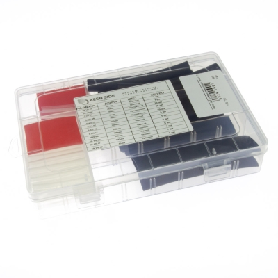 Набор №3 клеевых термоусаживаемых трубок, 84 шт, 7 размеров от 3.2 до 25.4, три цвета