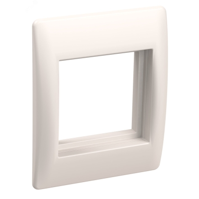 Рамка и суппорт универсальные на 2 модуля, белая CKK-40D-RU2-K01