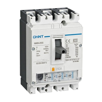 Выключатель автоматический 3п 160А 50кА NM8N-250S EN с электрон. расцеп. CHINT 271334